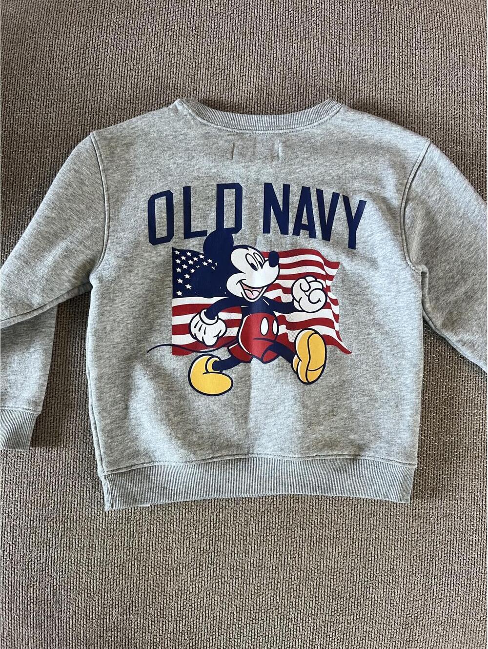 Old Navy x Disney Mickey Flag Crewneck